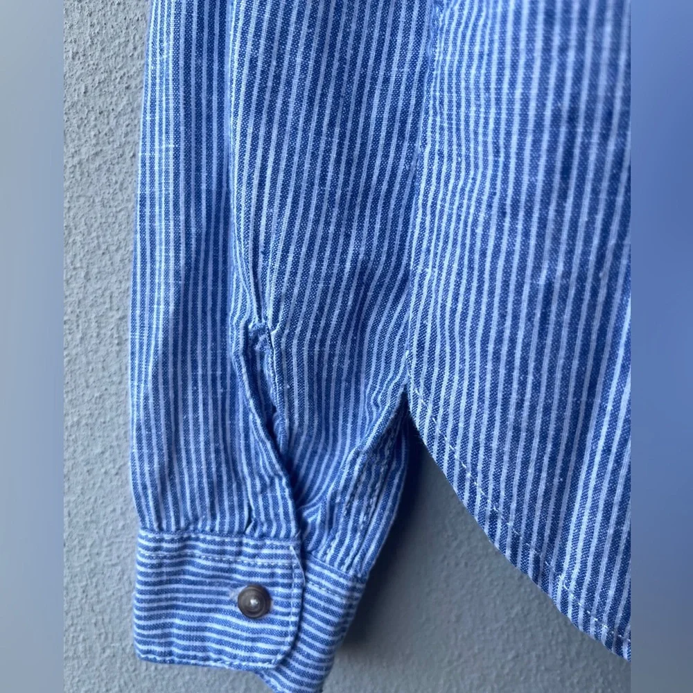 H&M | Striped Linen Blend Shirt - Picture 10 of 16